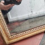 Miroir en bois doré ancien louis xvi