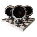 Globes space age chrome Erco 1970