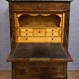 Secretary from the Louis Philippe period in walnut briar, 19th century.
