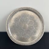 Round silver metal top - rosettes - frieze - Vintage - France