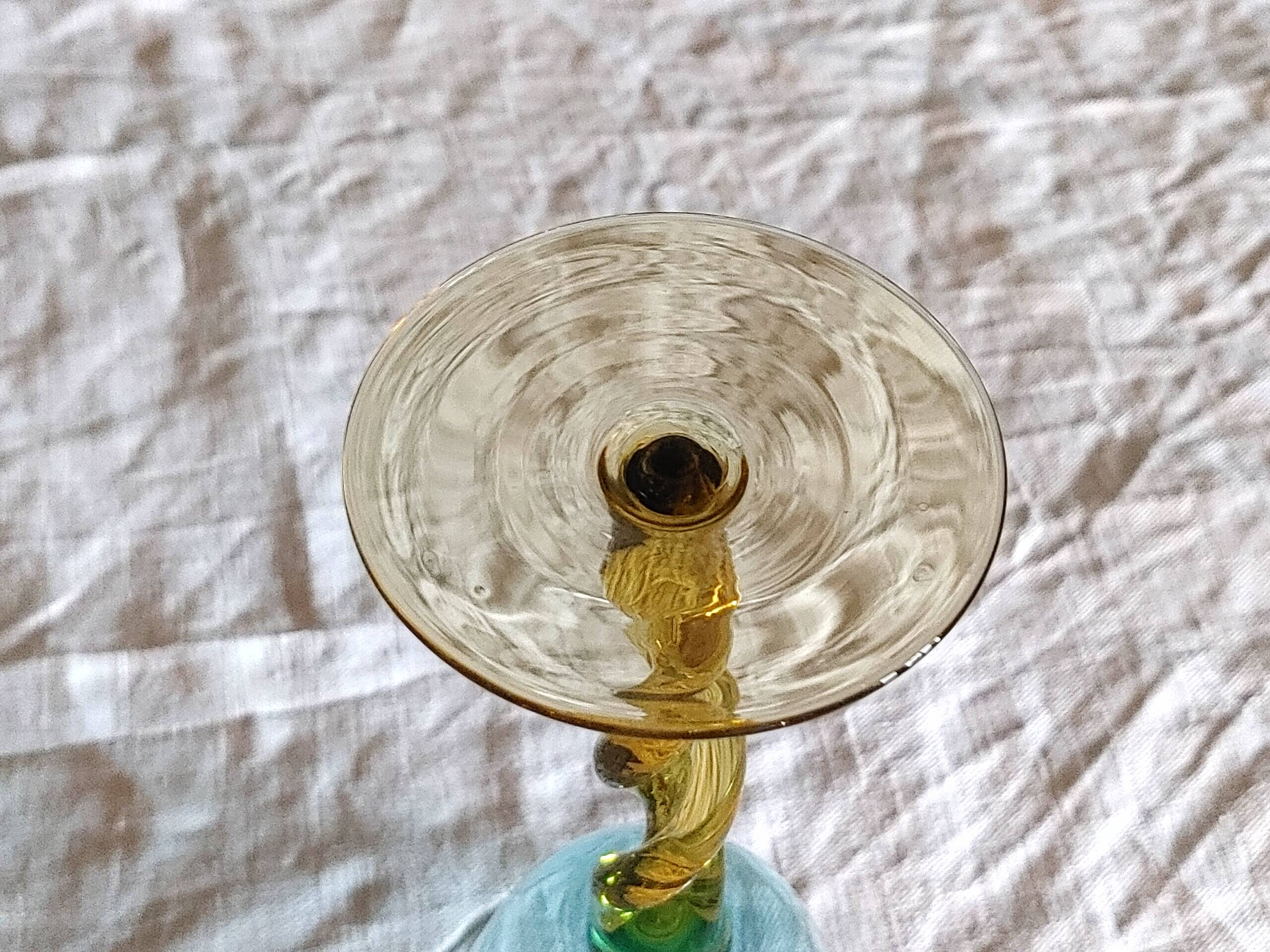 5 Large glasses, purchased in Murano in 1992