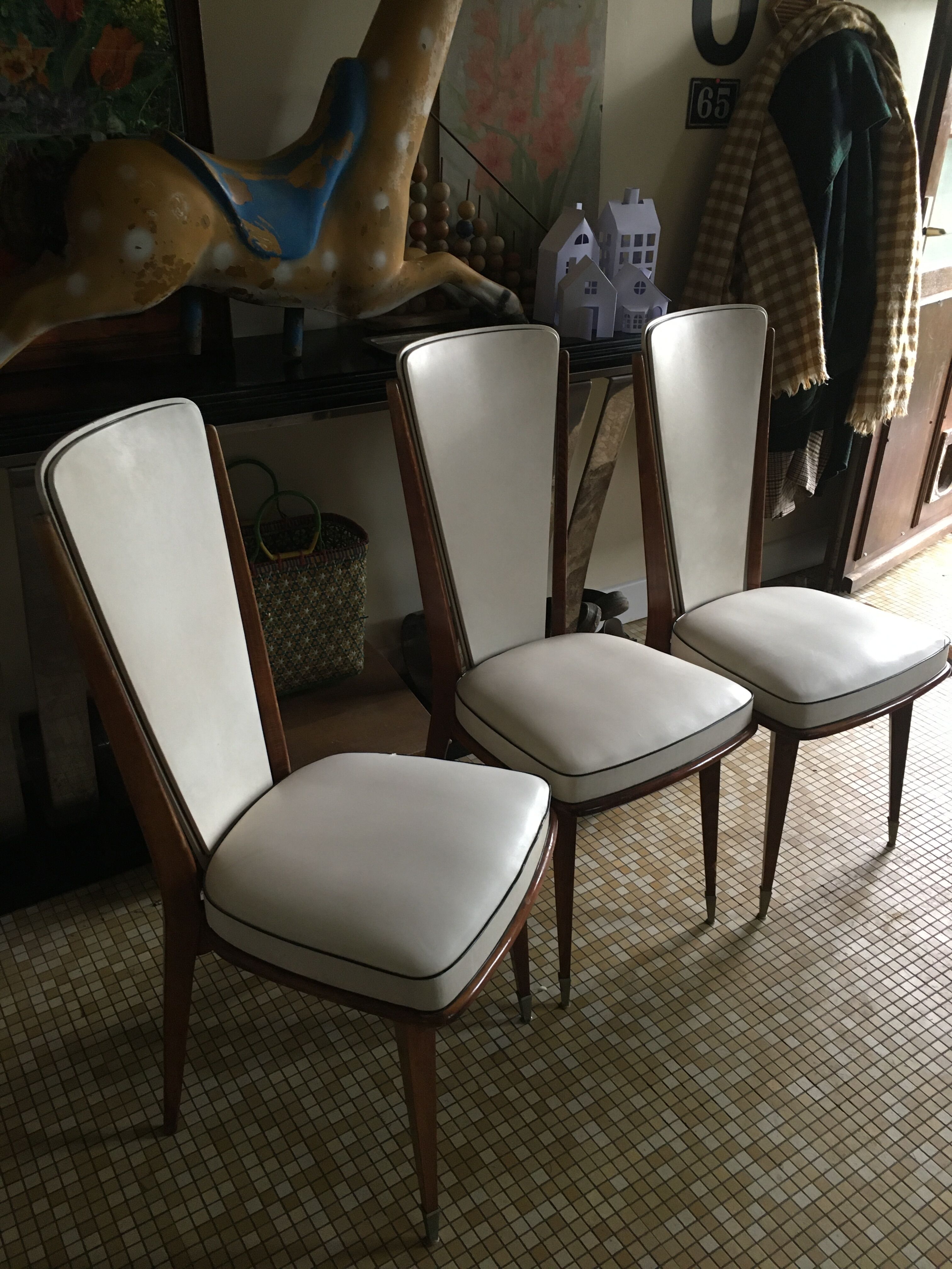 Trio of Monobloc chairs