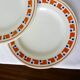 4 flat plates in iron earth from Les Salins model Lucette