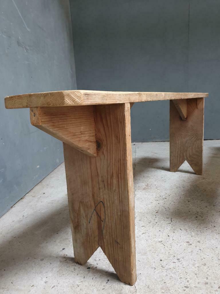 Old flea bench sidetable pine