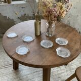 Six ramequins en verre strié