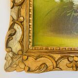 Tableau, huile sur toile, nature morte signée Rossy