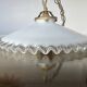 Art Deco pendant light in serrated glass, 1930s