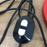 Floor lamp space age 2 spots red and chrome 1970