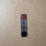 Set of 2 light-grey laminated and beech wood half-round dining tables by Magnus Olesen