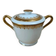 Antique sugar bowl in Limoges porcelain – elegant gold decoration