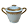 Antique sugar bowl in Limoges porcelain – elegant gold decoration