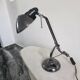 Vintage retro black chrome design lamp from the space age 80s.