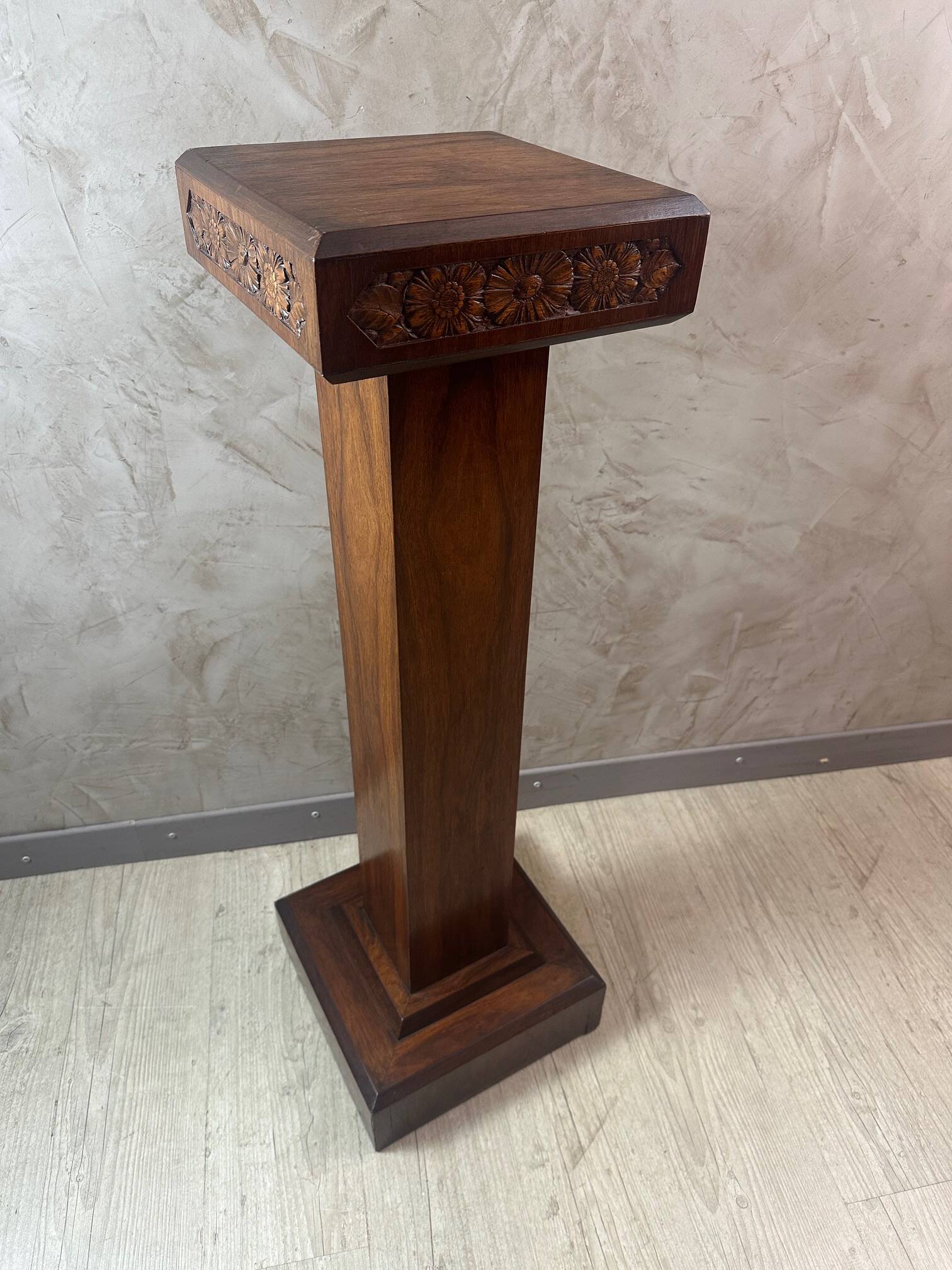 Art Deco Walnut Bench