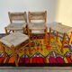 Chaises et tabourets paillés vintage