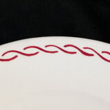 8 flat plates badonviller rose red