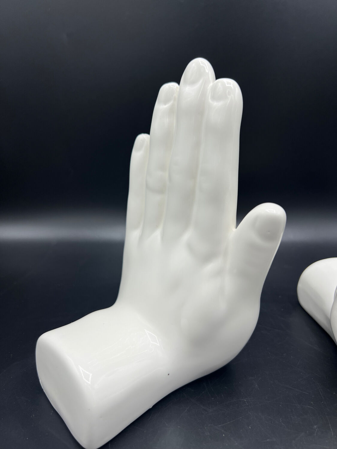 Vintage hand bookends