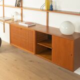 Classic shelving system from the 1950s in teak veneer by Poul Cadovius for Cado