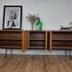 Scandinavian teak and metal sideboard