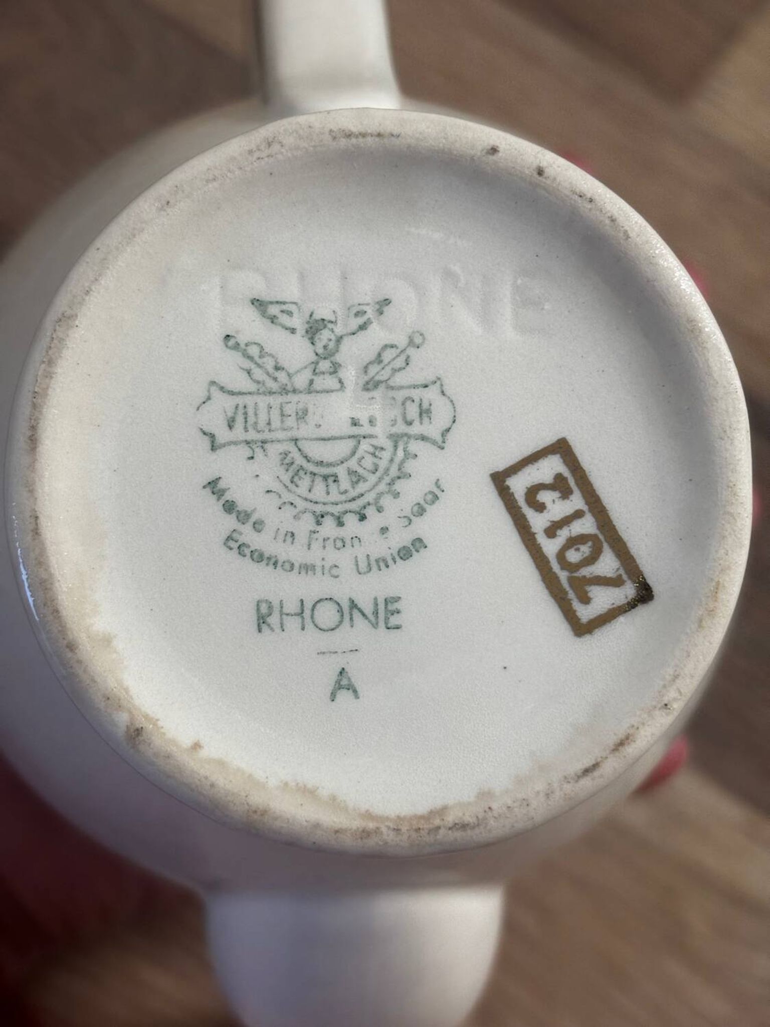 Ensemble théière et sa tasse Villeroy et Boch Rhône