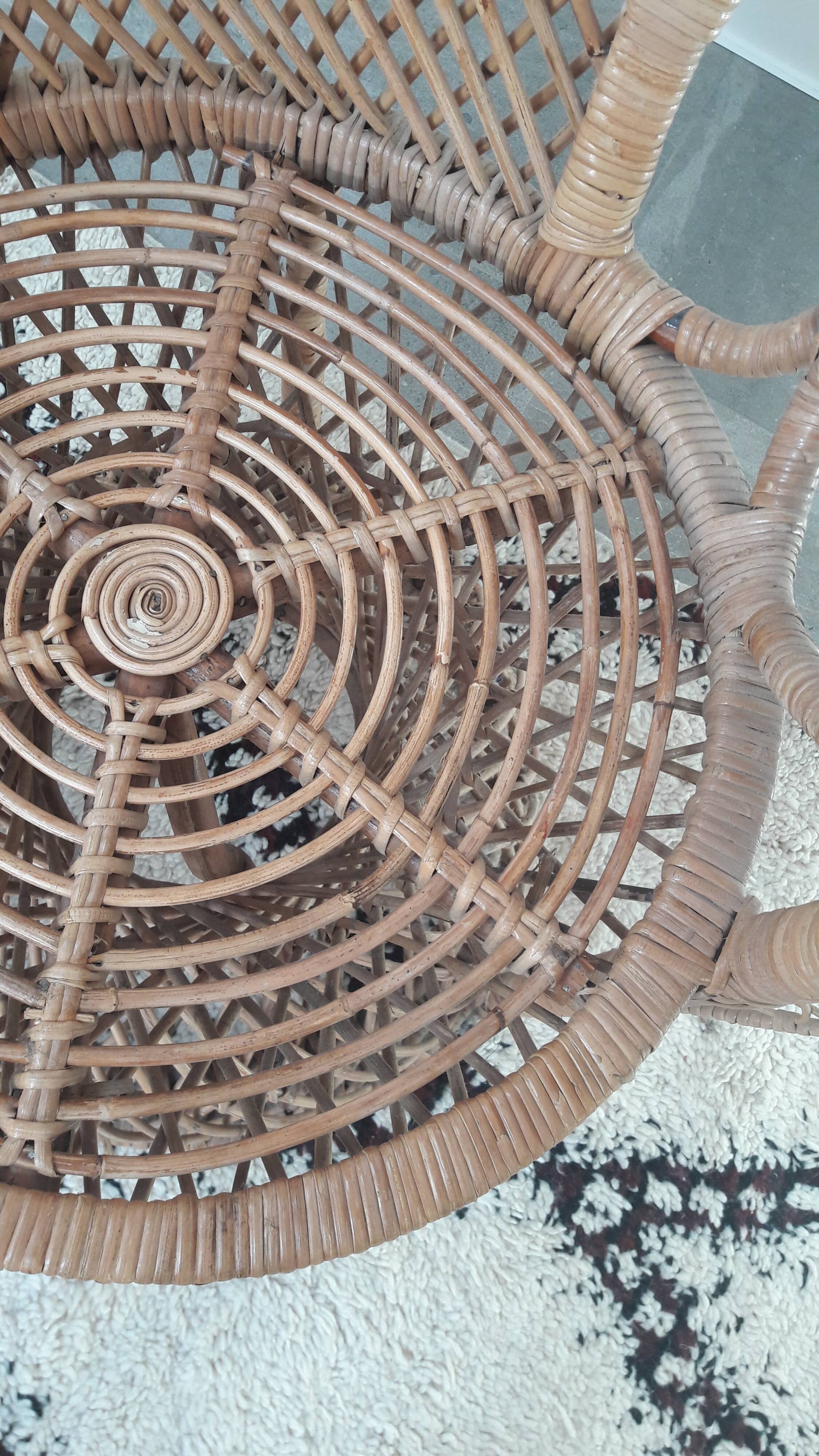 Emmanuelle peacock armchair