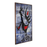 Modernist ceramic wall panel by J.G. Picard, Vallauris, 1960s.