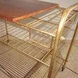 Vinyl door serving table