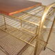 Vinyl door serving table