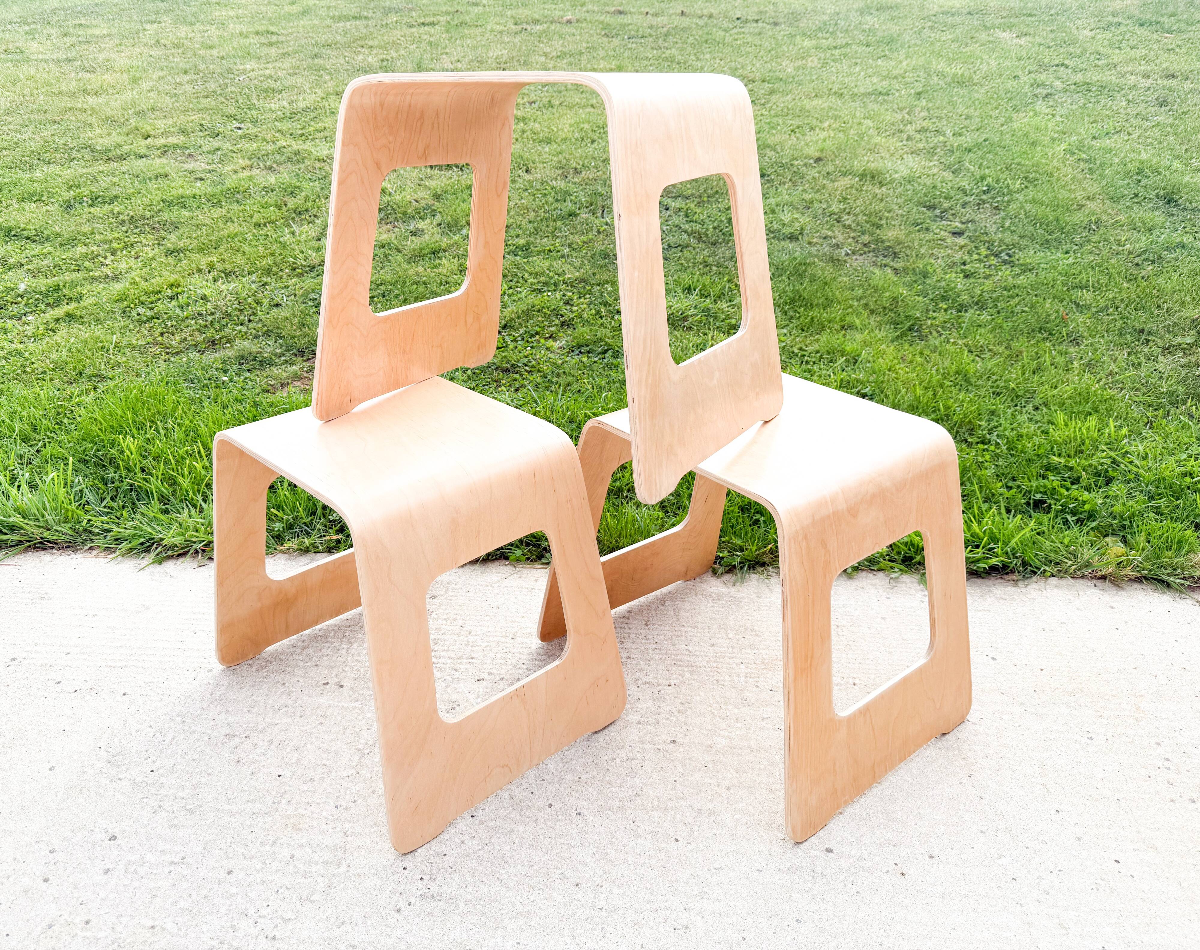 3 stools by Lisa Norinder for IKEA, 1990s