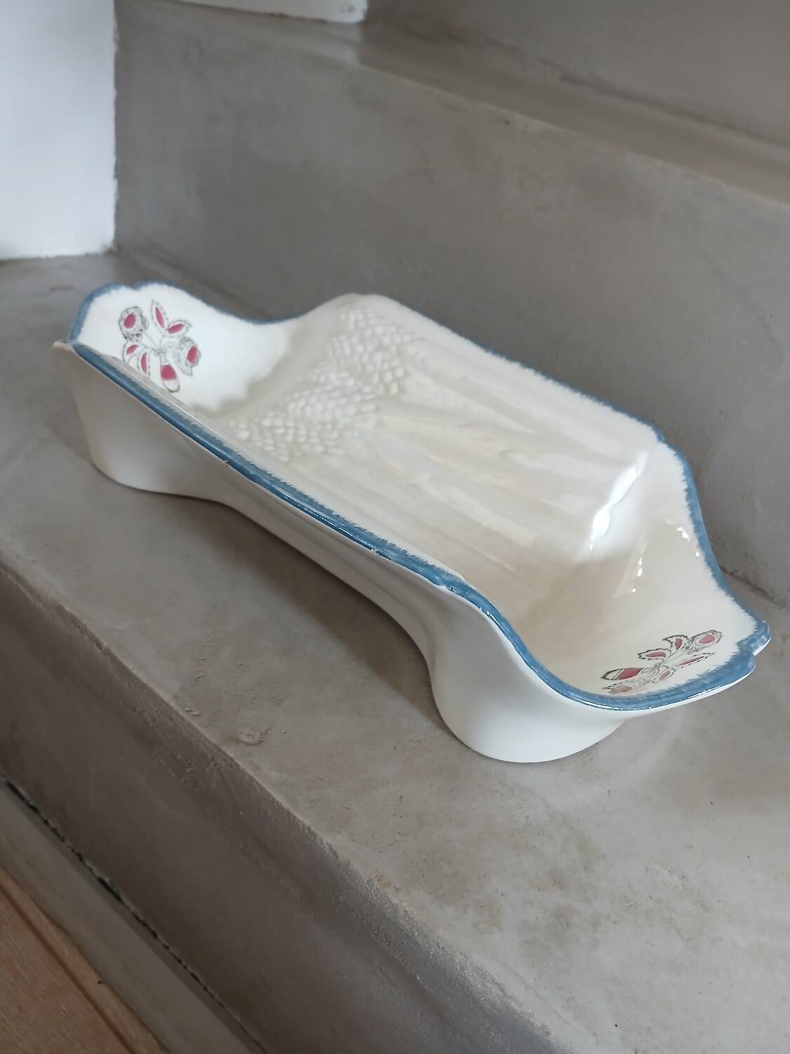 Antique asparagus dish