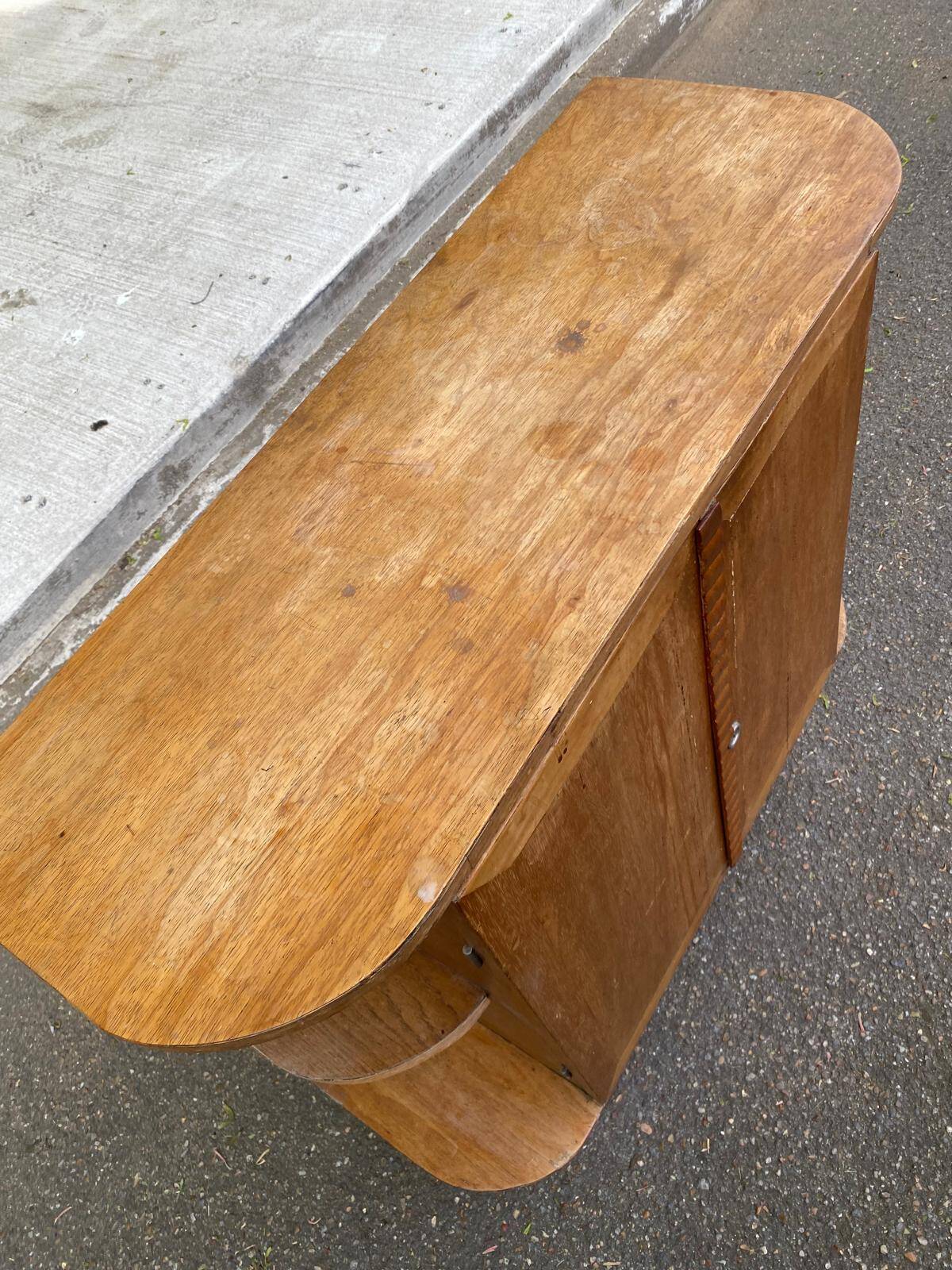 Meuble bar art déco 1950 en bois