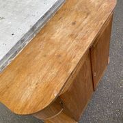 Art Deco bar cabinet from the 1950s in wood.