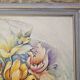 Tableau Huile sur Toile Onirique Profil féminin, fleurs, Oiseaux Michallon