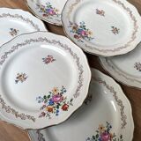 Set of 6 Flat Plates the Almond
