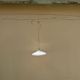 Vintage opaline suspension white and transparent claw brass electricity new