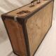 Old wood and cardboard suitcase