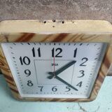 Old factory clock brown wall clock
