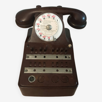 telephone standard en bakelite marron des annèes 40