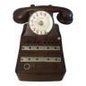 telephone standard en bakelite marron des annèes 40