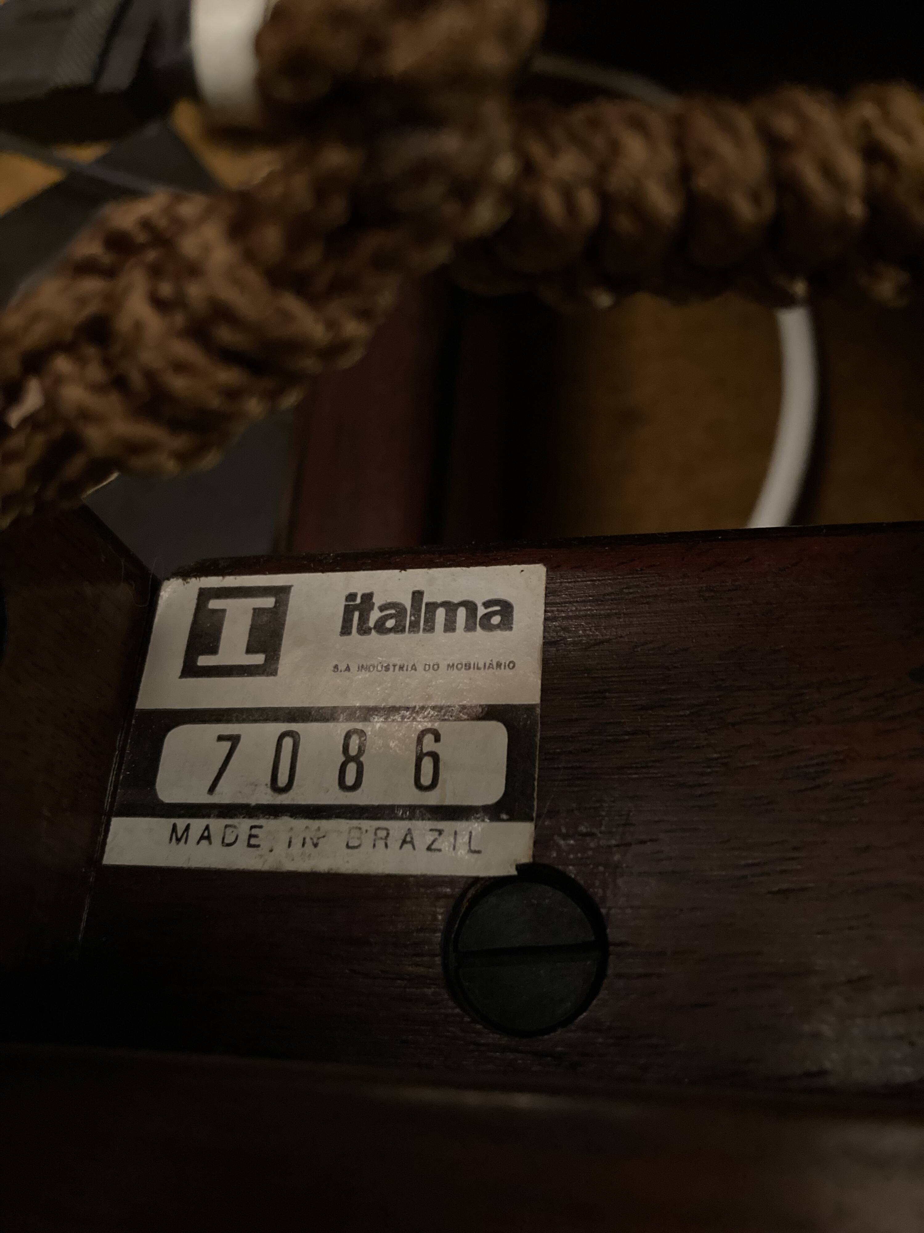 Rare set by JEAN GILLON, TIJUCA salon - 5 pieces - rosewood & leather