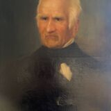 Tableau ancien portrait début XX siècle