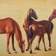 Painting "Mares with foals".
