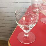 48-piece engraved glass service