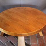 Brutalist round coffee table