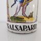 Pharmacy pot Italian earthenware angel decoration
