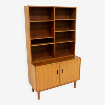 Scandinavian teak bookcase chest of drawers, Sweden, 1960