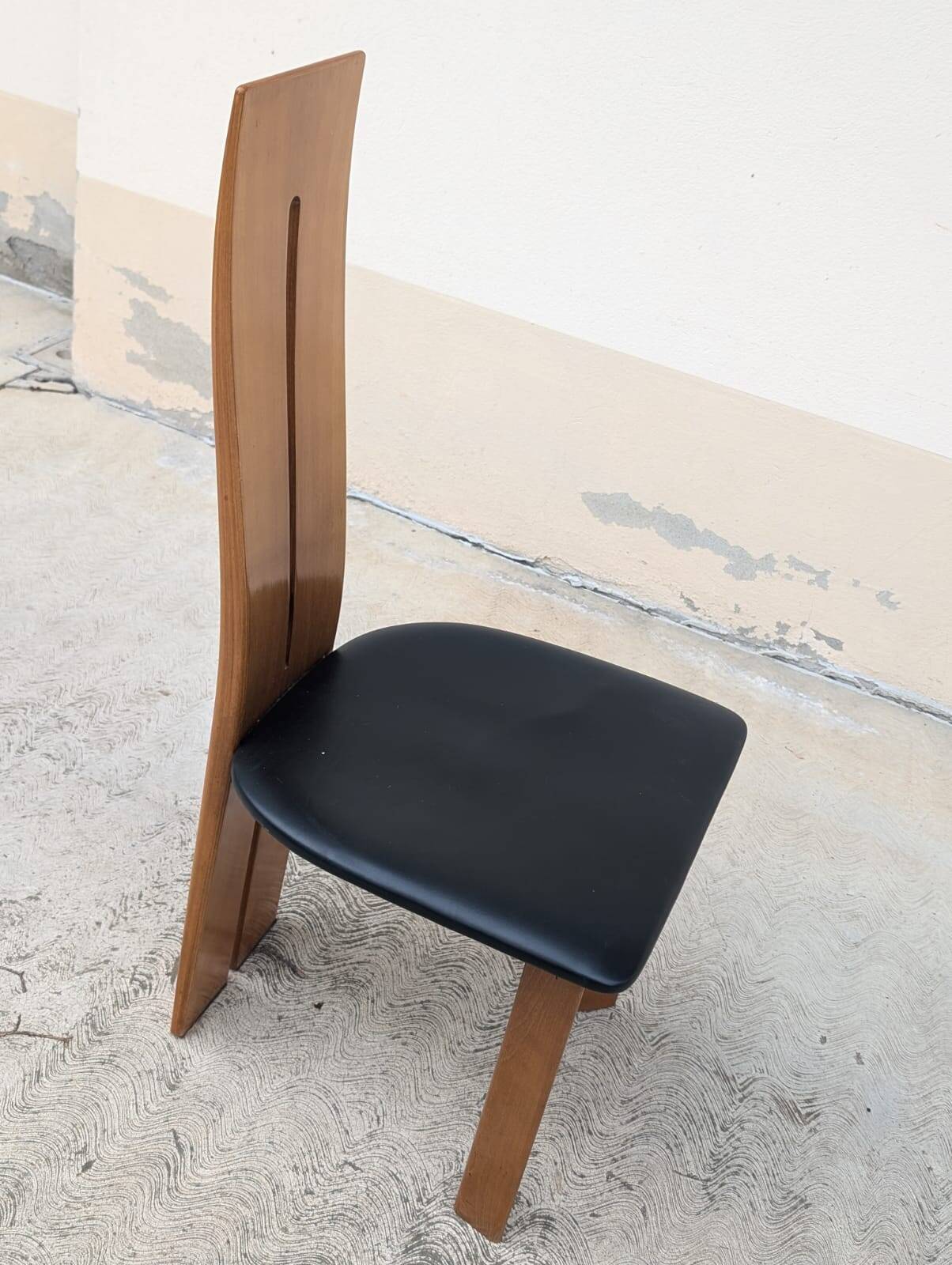 Set of 6 chairs by Mario Marenco for Mobilgirgi, 70s