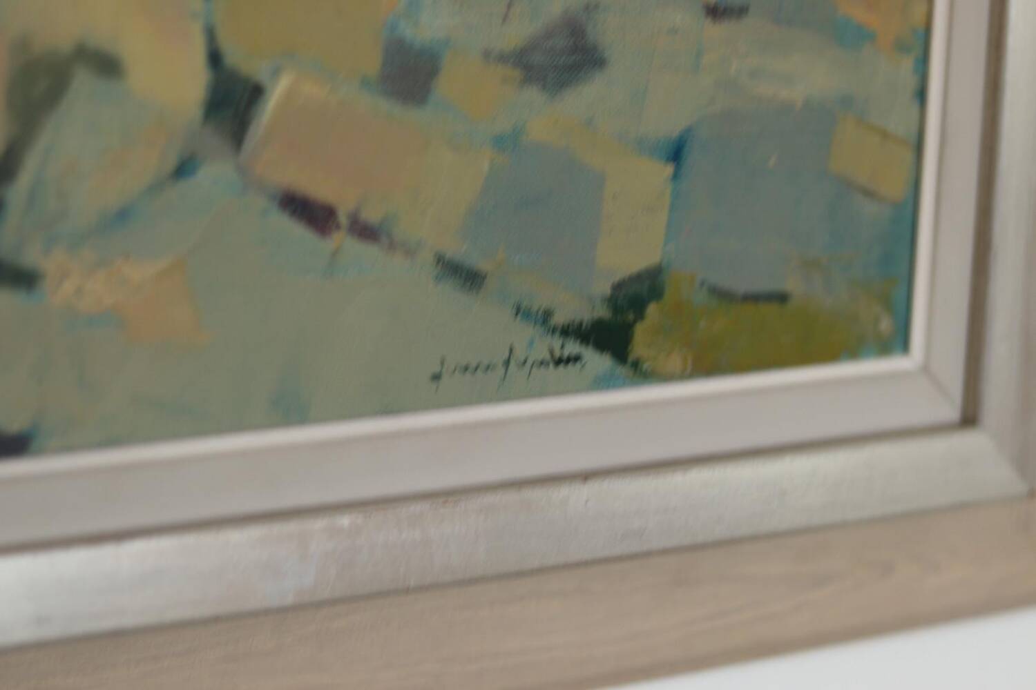 Huile sur toile suédoise – « Paysage côtier » par Arne Aspelin