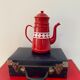 Old enamelled coffee maker from the 60s