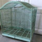 Old wooden and metal birdcage