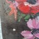 oil on canvas, old painting anemones